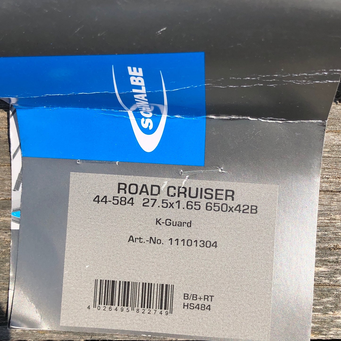 584-Schwalbe Road Cruiser (44-584) Black Wall Tire (H484)
