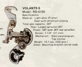 RDER - Suntour VOLANTE Rear Derailleur