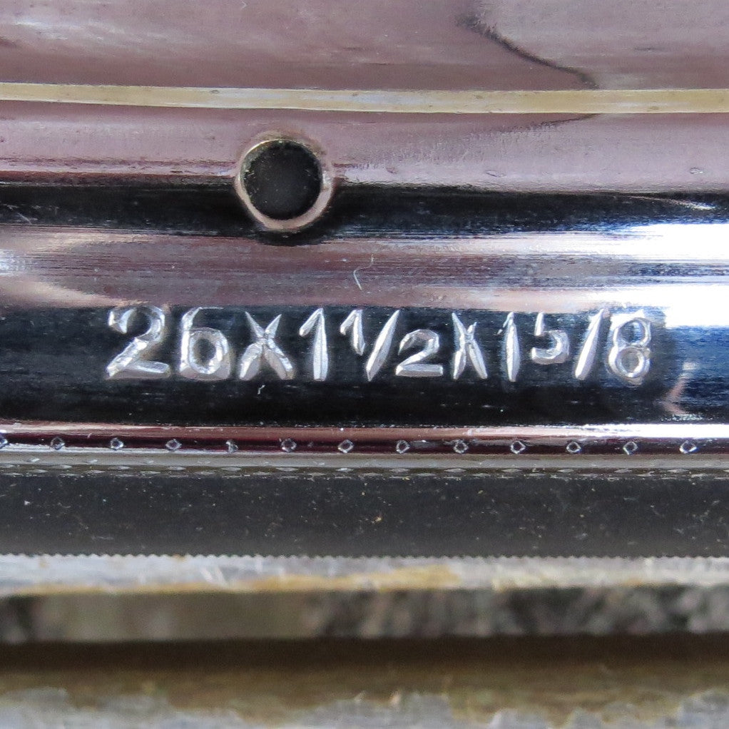 NEW Chromed Steel 26 x 1 1/2"-1 5/8" Rim