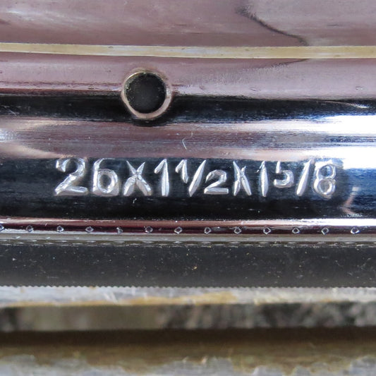 NEW Chromed Steel 26 x 1 1/2"-1 5/8" Rim