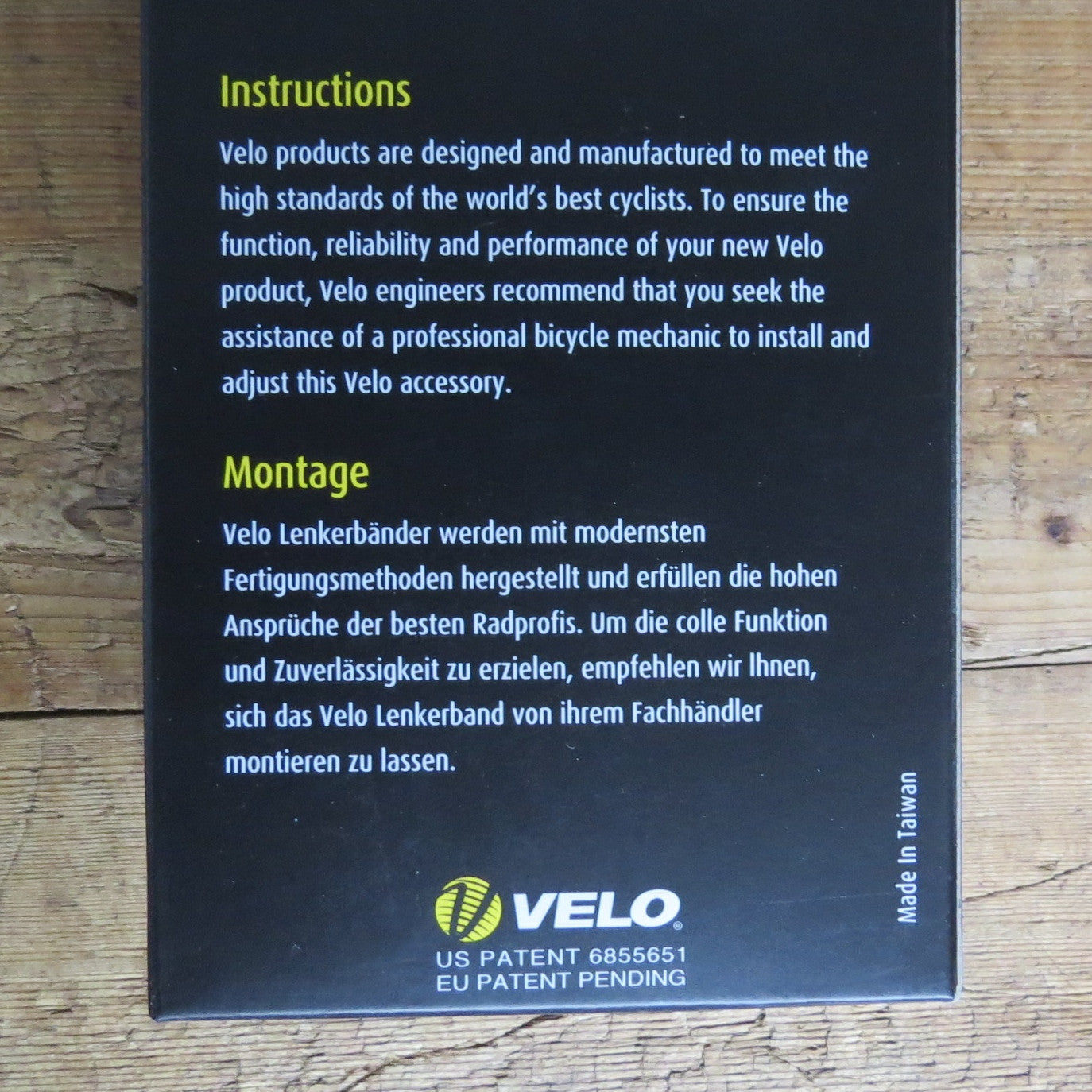 Handle Bar Grip Tape: Velo