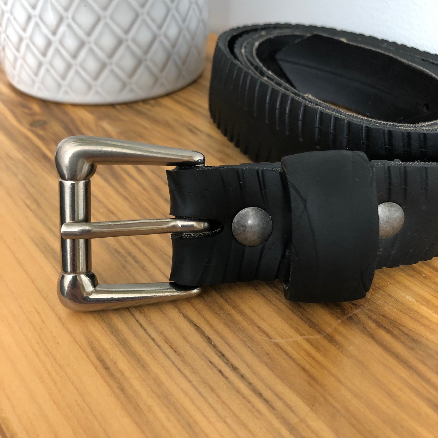 2212 - Recycled Bicycle Tire Belt: Understated