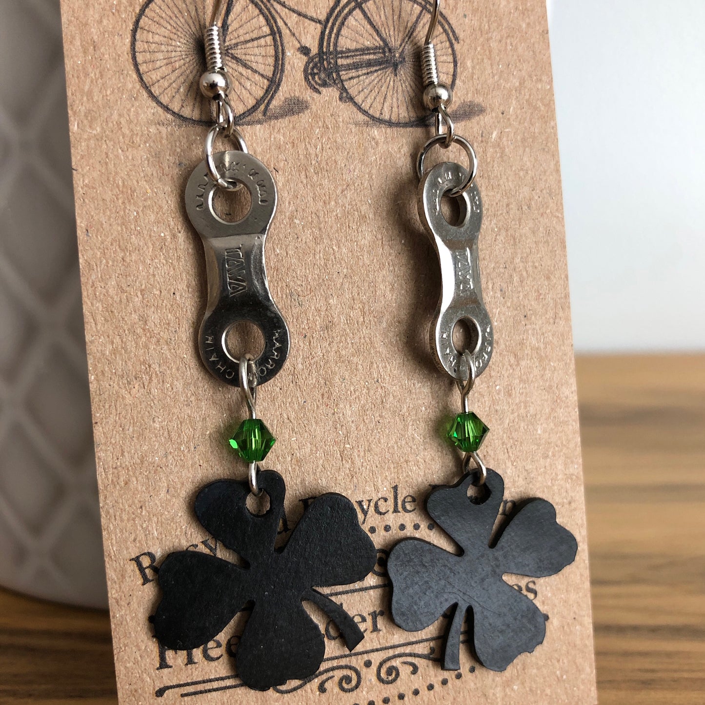 Earring: March St. Partick's Day Emerald