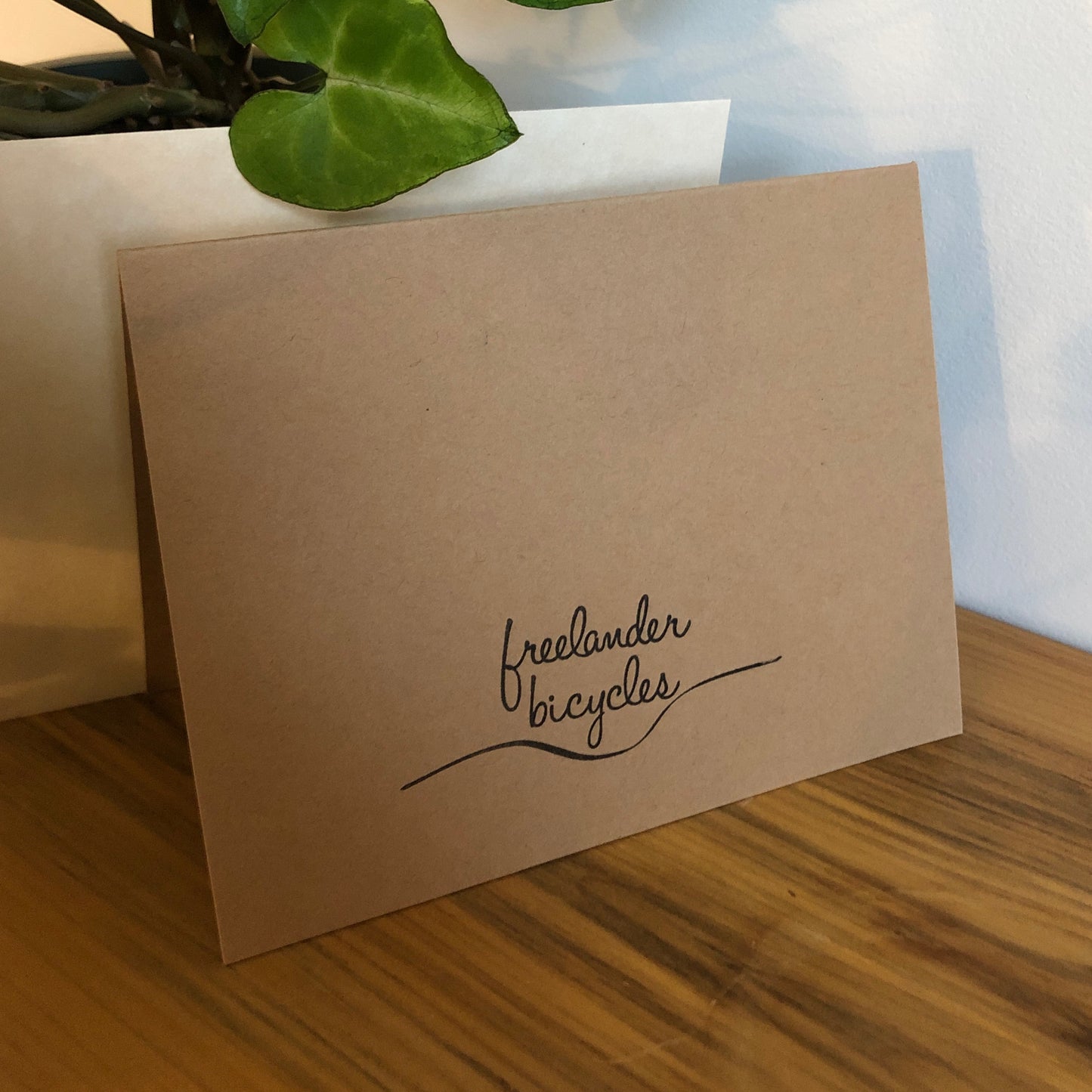 Greeting Card: Bike & Basket (Blank Inside)