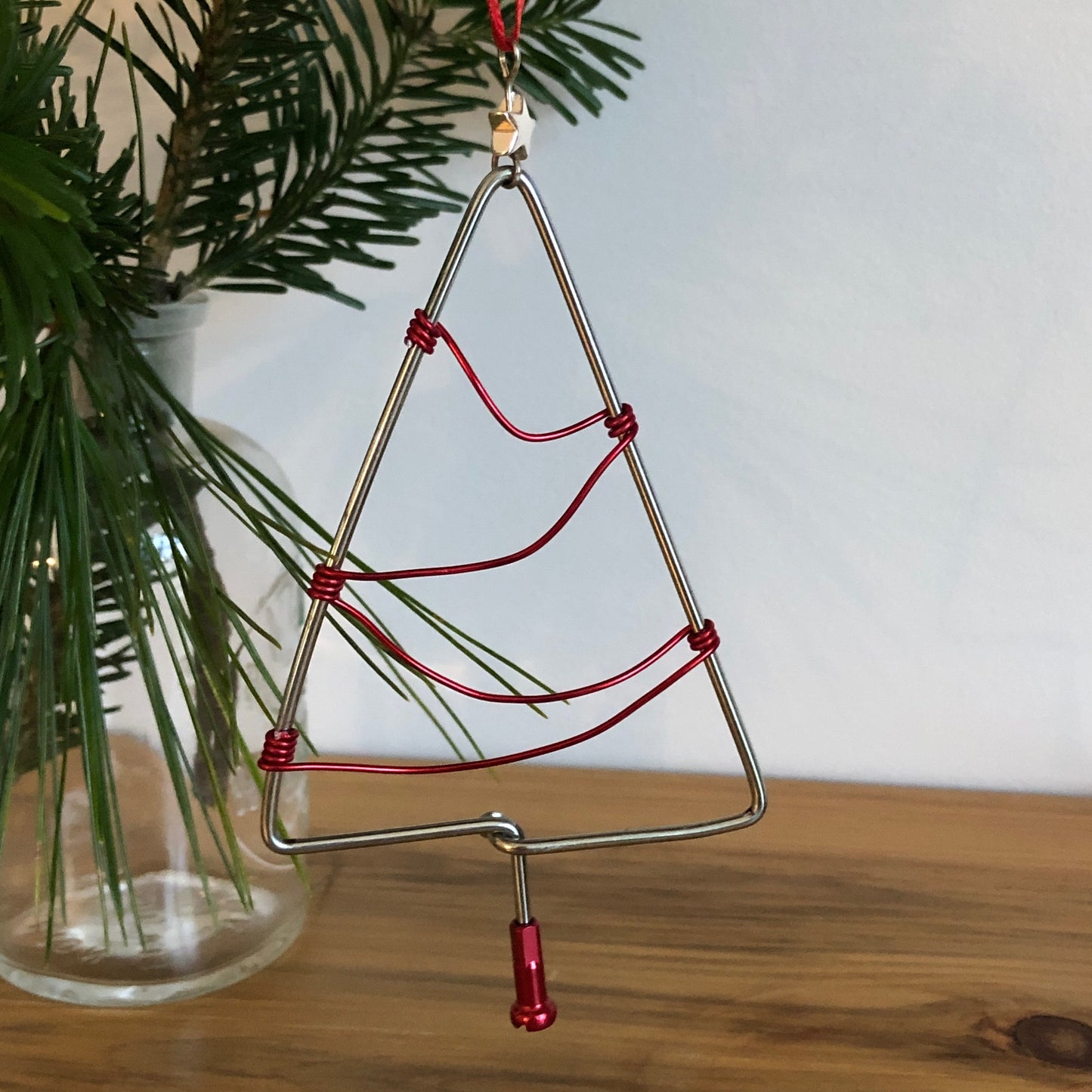 Bicycle Spoke Christmas Tree Ornaments