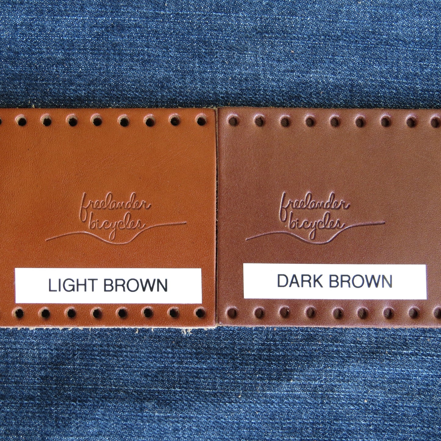 FreeLander Leather Handlebar Grips - Light Brown