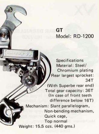 RDER - Suntour GT (Long Cage) Rear Derailleur