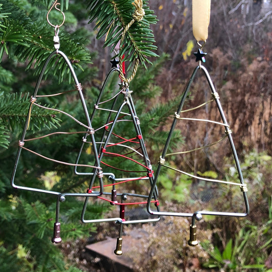 Bicycle Spoke Christmas Tree Ornaments